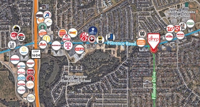 Fillmore Dr, San Antonio, TX - VUE AÉRIENNE vue de carte - Image1