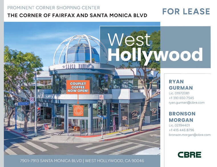 7901-7913 Santa Monica Blvd, West Hollywood, CA à louer - Photo de l’immeuble – Image 1 sur 21