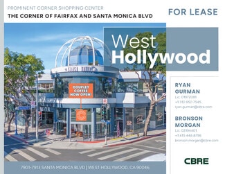 Plus de détails pour 7901-7913 Santa Monica Blvd, West Hollywood, CA - Local commercial à louer