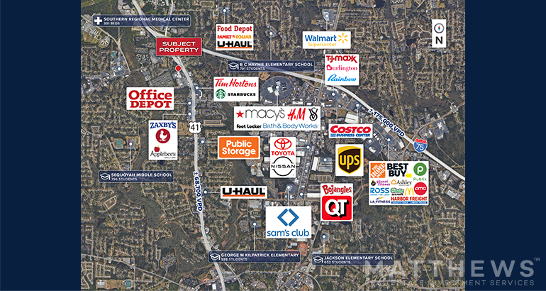 6405-6419 Tara Blvd, Jonesboro, GA à vendre - Photo de l’immeuble – Image 3 sur 3