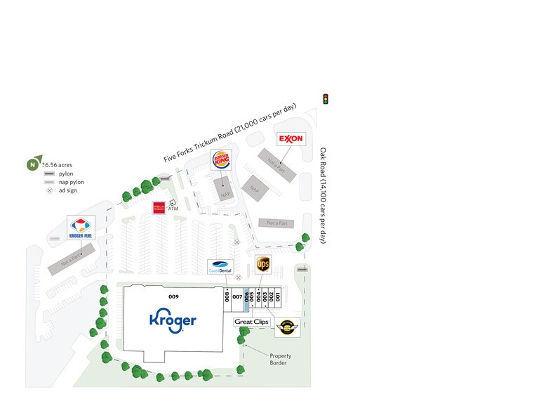 3050 Five Forks Trickum Rd SW, Lilburn, GA à louer - Plan de site – Image 2 sur 7