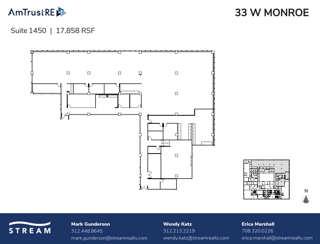 33 W Monroe St, Chicago, IL à louer Plan d’étage– Image 1 sur 1