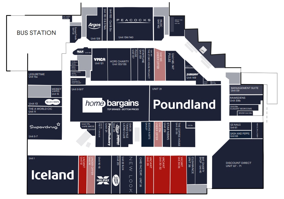 Concourse Centre, Skelmersdale à louer Plan d’étage– Image 1 sur 1