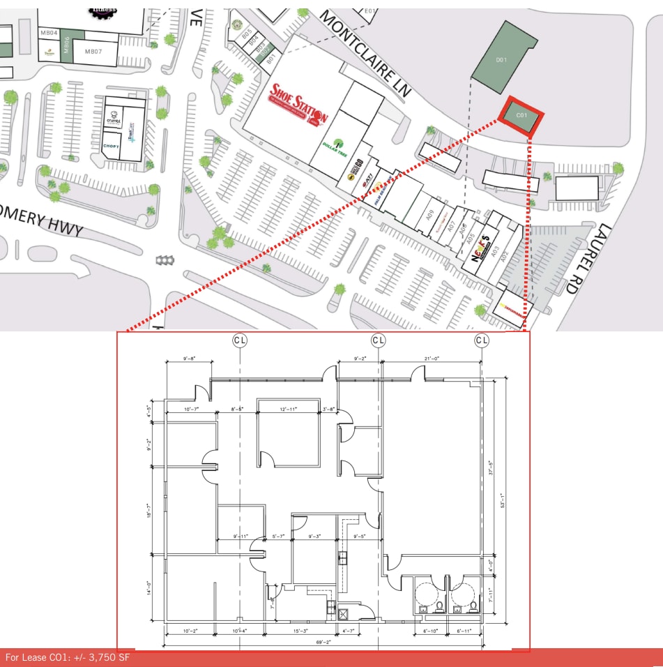 634-670 Montgomery Hwy, Vestavia Hills, AL à louer Plan d’étage– Image 1 sur 1