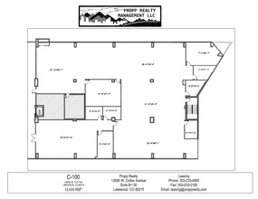 12600 W Colfax Ave, Lakewood, CO à louer Plan d’étage– Image 1 sur 1
