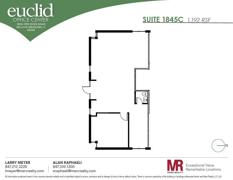 1803 Hicks Rd, Rolling Meadows, IL à louer Plan d’étage– Image 1 sur 1