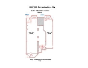 1363-1369 Connecticut Ave NW, Washington, DC à louer Plan de site– Image 2 sur 2