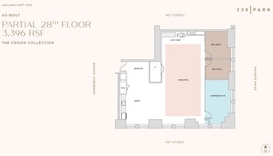 230 Park Ave, New York, NY à louer Plan d’étage– Image 1 sur 5