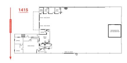 1415 S Bloodworth St, Raleigh, NC à louer Plan d’étage– Image 1 sur 1