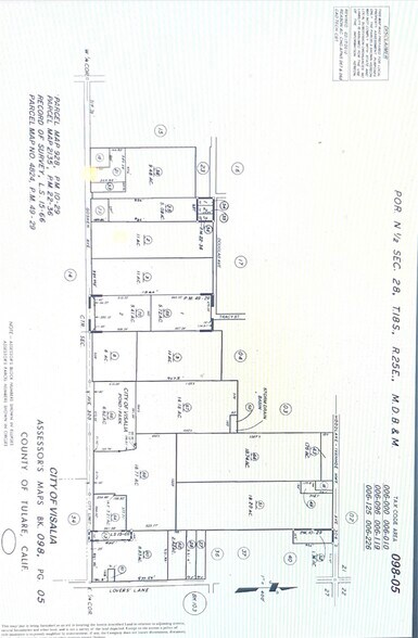 1902 Goshen, Visalia, CA à vendre - Plan cadastral – Image 2 sur 4