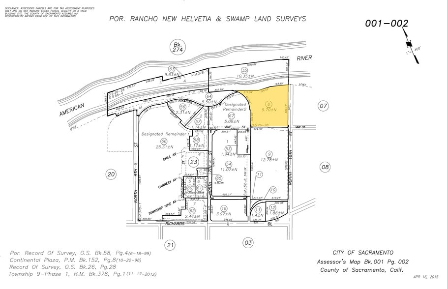 840 N 10th St, Sacramento, CA à louer - Plan cadastral – Image 2 sur 9