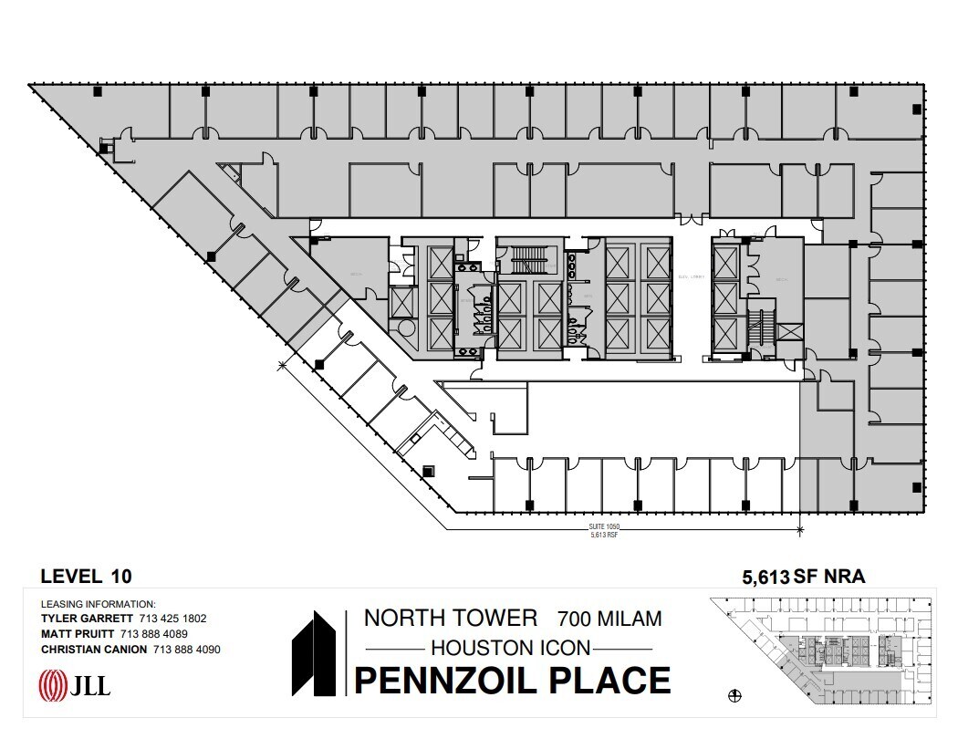 700 Milam St, Houston, TX à louer Plan d’étage– Image 1 sur 1
