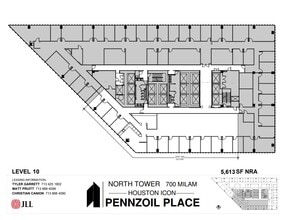 700 Milam St, Houston, TX à louer Plan d’étage– Image 1 sur 1