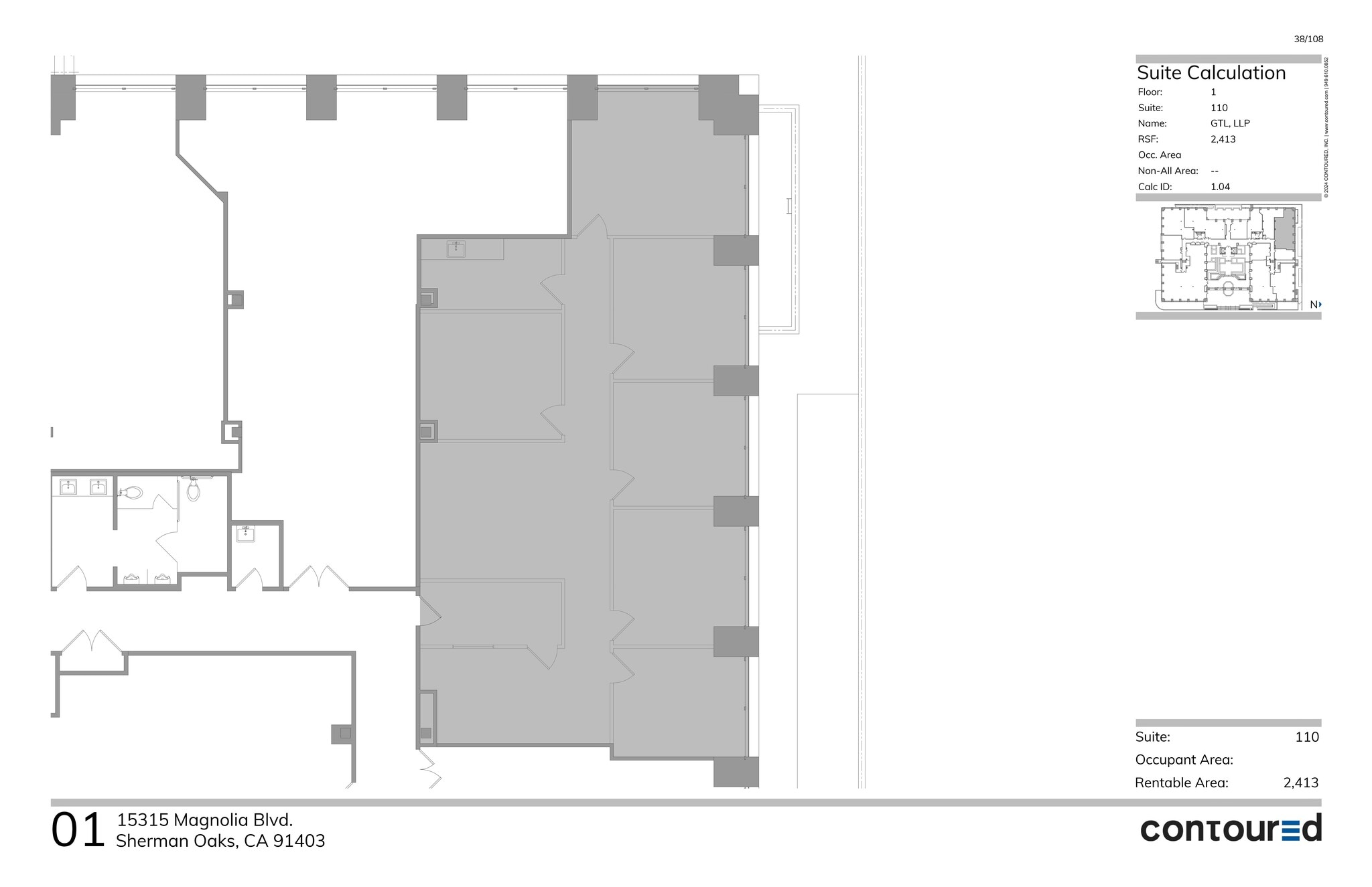15315 Magnolia Blvd, Sherman Oaks, CA à louer Plan de site– Image 1 sur 1