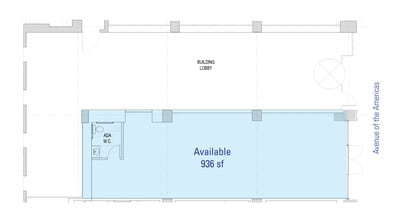1001 6th Ave, New York, NY à louer Plan d’étage– Image 1 sur 3