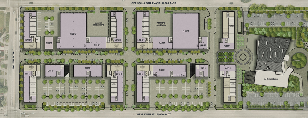 1255-1525 sw 135th St, North Miami, FL à louer - Plan de site – Image 3 sur 8