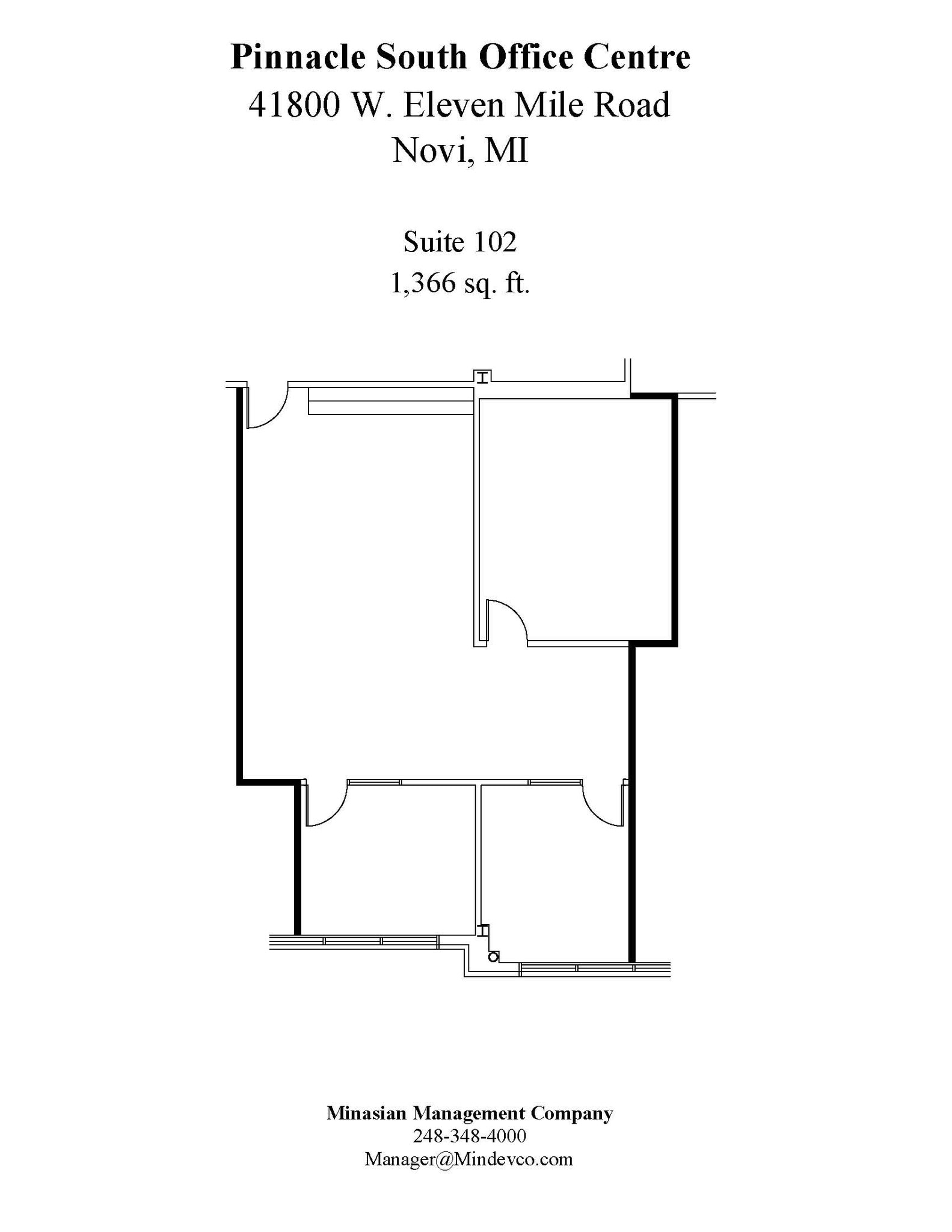 41800 W 11 Mile Rd, Novi, MI à vendre Plan d’étage– Image 1 sur 1