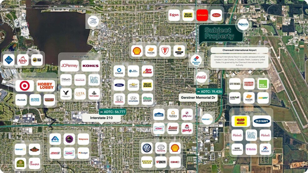 1001 Gerstner Memorial Dr, Lake Charles, LA à vendre - Photo de l’immeuble – Image 2 sur 2