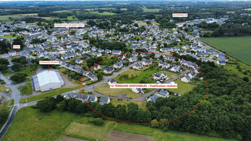 Terrain dans Saint-Molf à vendre - Aérien – Image 2 sur 3