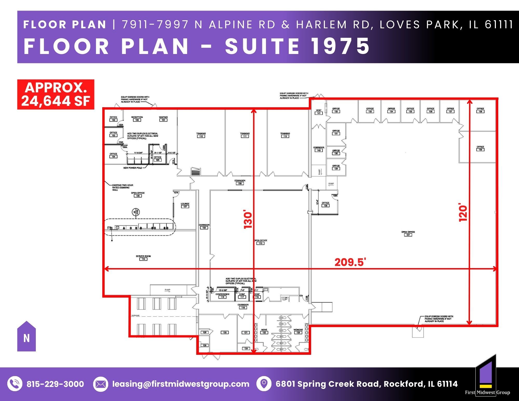 7911-7997 N Alpine Rd, Loves Park, IL à louer Photo de l’immeuble– Image 1 sur 1