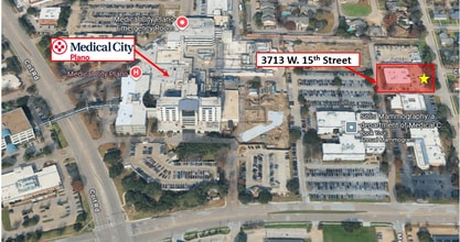 3713 W 15th St, Plano, TX - Vue aérienne vue de carte