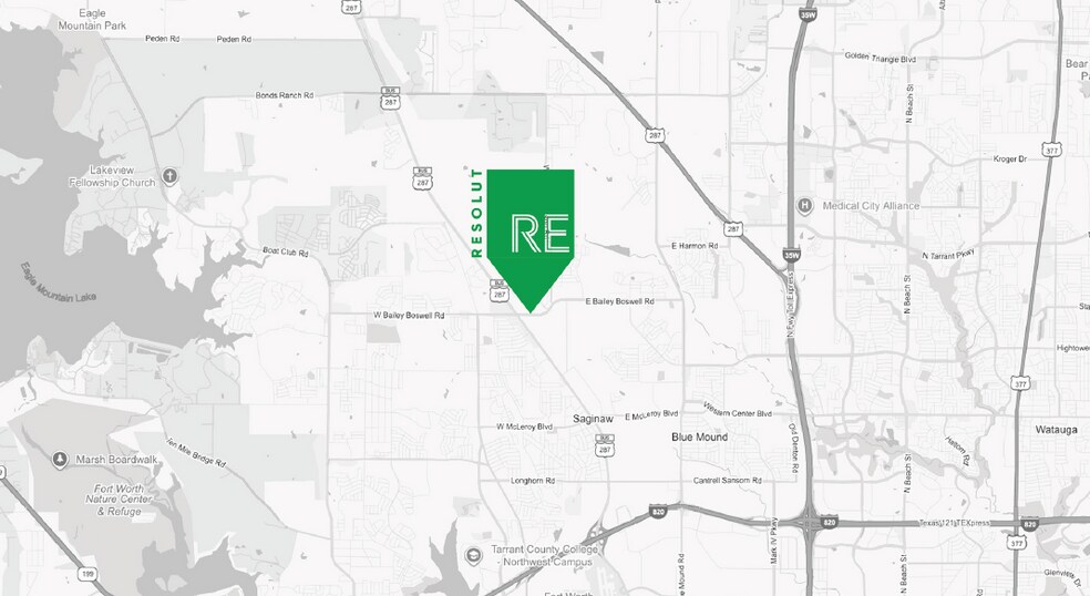 NEC E Bailey Boswell Rd & Millstone rd, Saginaw, TX à vendre - Carte Goad – Image 2 sur 4