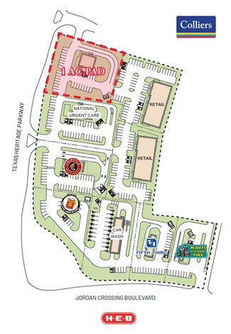 Plus de détails pour NEC of Texas Heritage Pkwy & Jordan Crossing Blvd, Fulshear, TX - Terrain à vendre