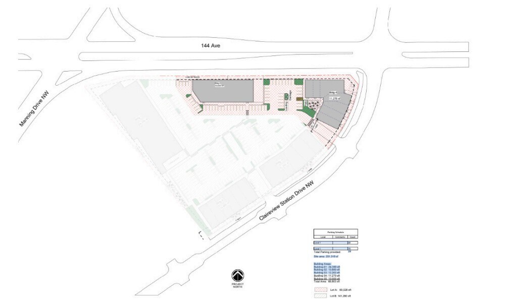 390 Clareview Station Drive Northwest, Edmonton, AB à vendre Plan de site– Image 1 sur 2