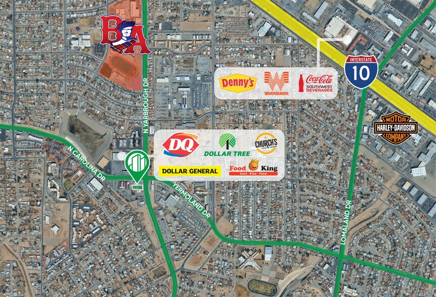 599 N Yarbrough Dr, El Paso, TX à louer - Photo de l’immeuble – Image 2 sur 6