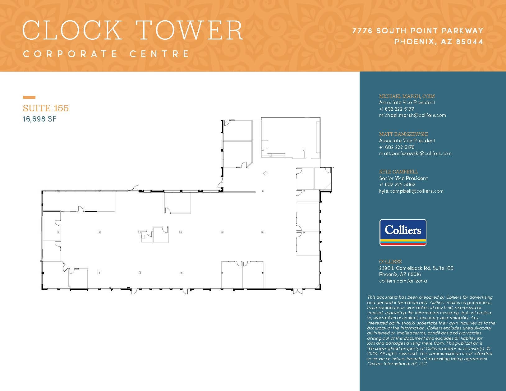 7776 S Pointe Pky W, Phoenix, AZ à louer Plan d’étage– Image 1 sur 1