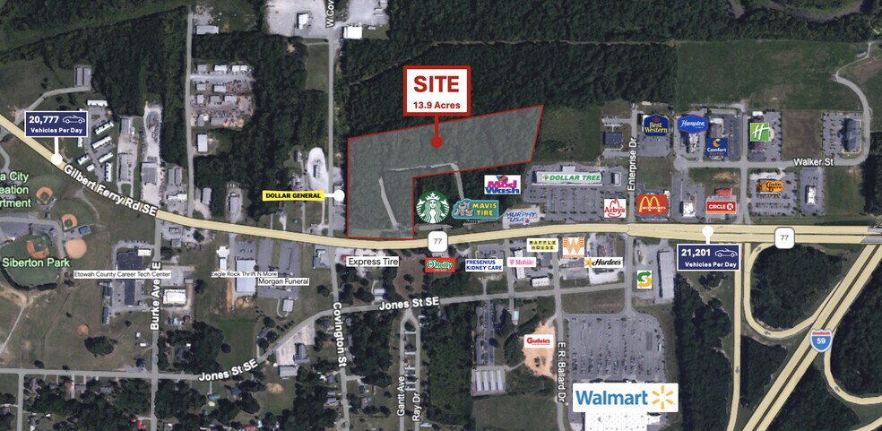 Gilbert Ferry Rd & Covington Ave, Attalla, AL à louer - Photo principale – Image 1 sur 2