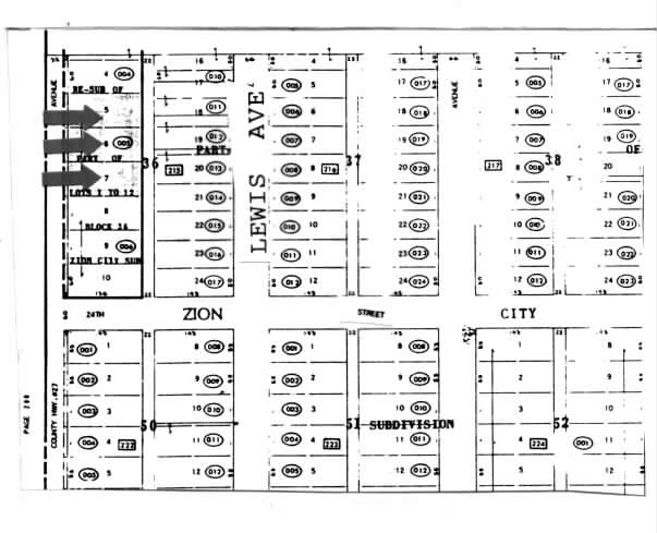 2325 Lewis Ave, Zion, IL à vendre - Plan cadastral – Image 2 sur 3