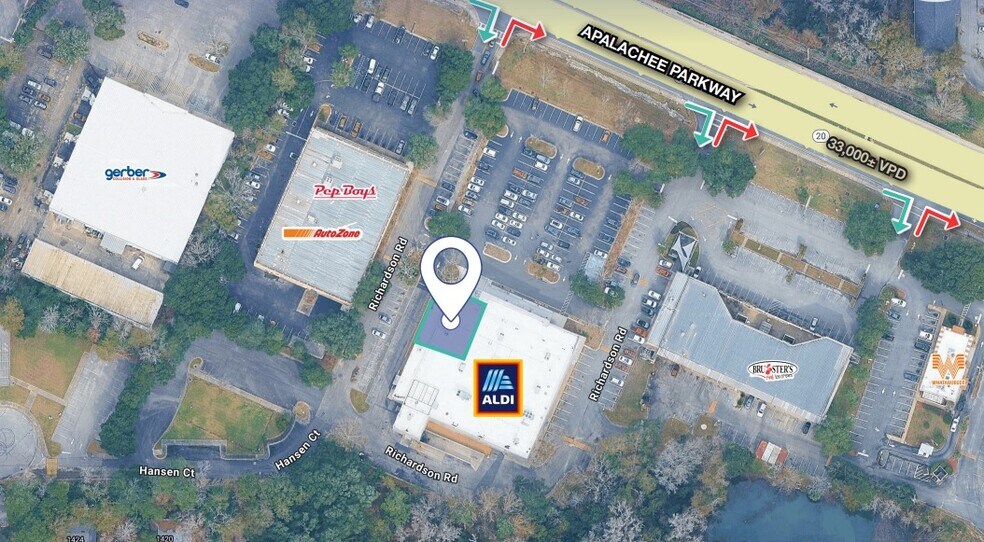 2425 Apalachee Pky, Tallahassee, FL à louer - Aérien – Image 3 sur 4