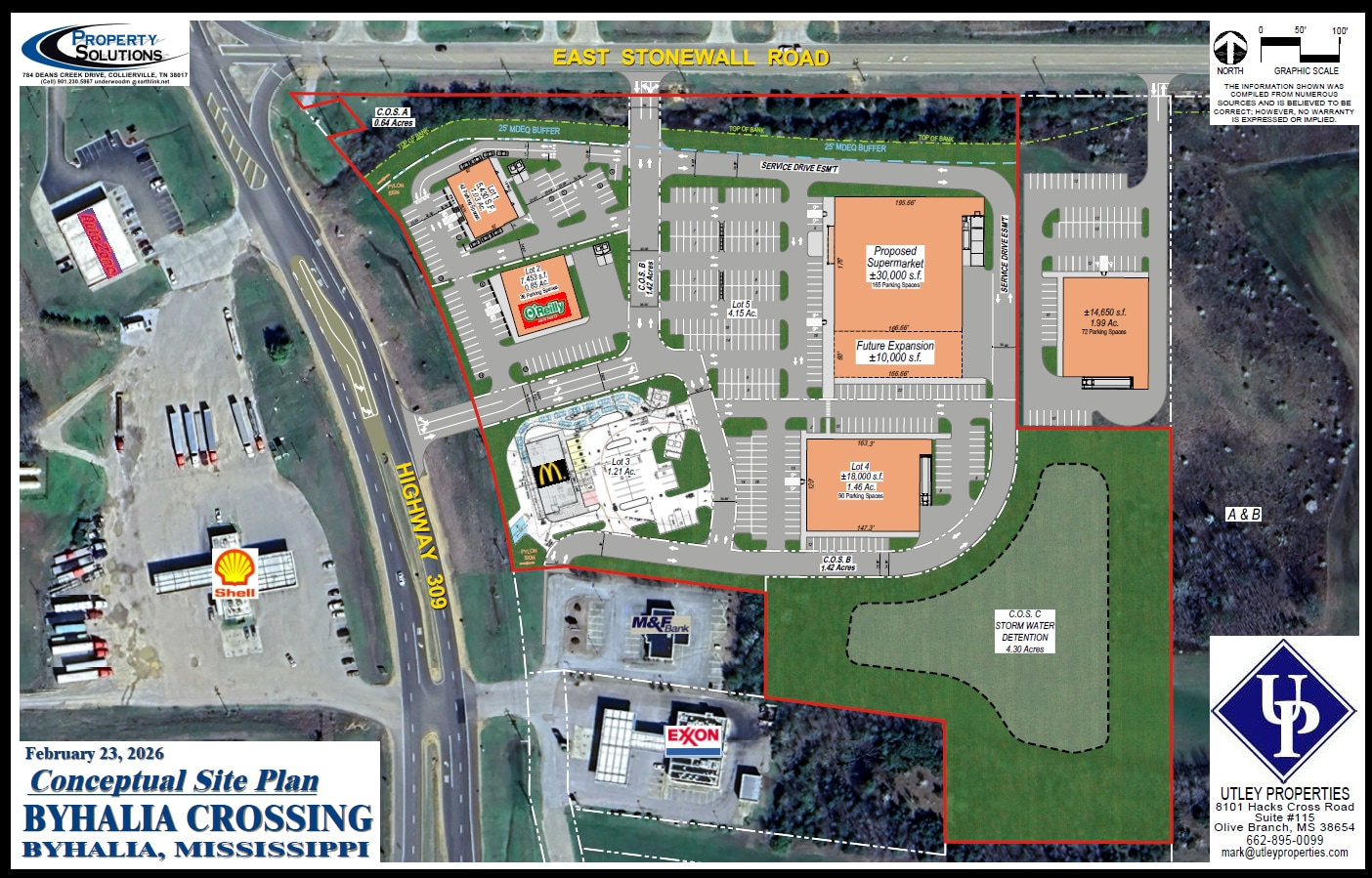 442 E Stonewall Rd, Byhalia, MS à louer Plan de site– Image 1 sur 2