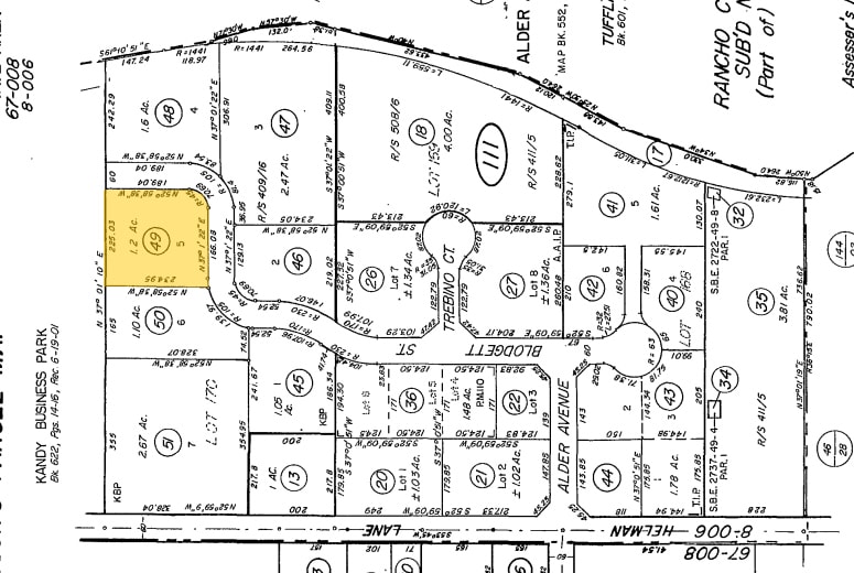 374 Blodgett St, Cotati, CA à louer - Plan cadastral – Image 2 sur 6