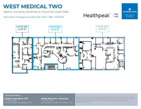 12606 W Houston Center Blvd, Houston, TX à louer Plan d’étage– Image 2 sur 2