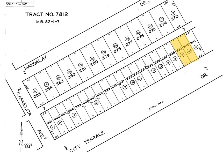 4233 City Terrace Dr, Los Angeles, CA à louer - Plan cadastral – Image 3 sur 16