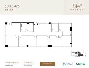 3445 Peachtree Rd NE, Atlanta, GA à louer Plan d’étage– Image 1 sur 1