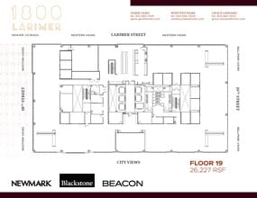 1800 Larimer St, Denver, CO à louer Plan d’étage– Image 1 sur 1