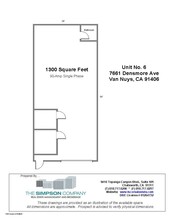 7661 Densmore Ave, Van Nuys, CA à louer Plan d’étage– Image 1 sur 1
