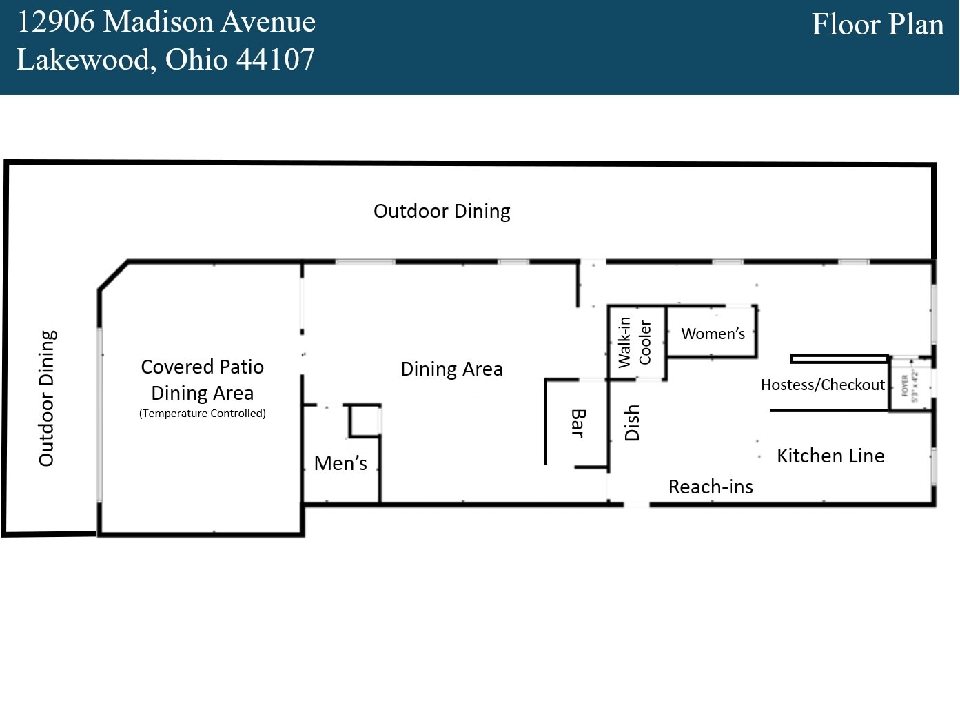 12906 Madison Ave, Lakewood, OH à louer Photo intérieure– Image 1 sur 1
