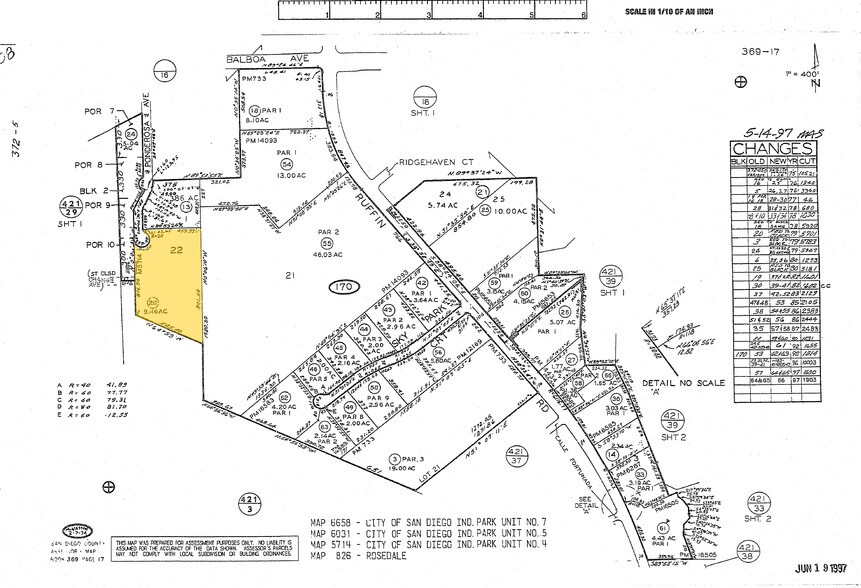 4217 Ponderosa Ave, San Diego, CA à louer - Plan cadastral – Image 2 sur 4