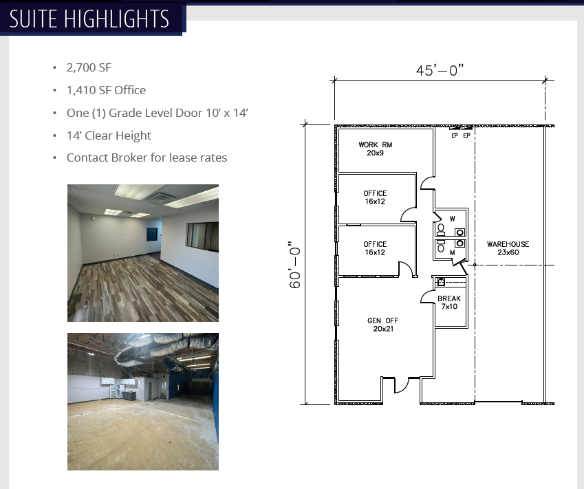 1131 S Airport Cir, Euless, TX à louer Plan d’étage– Image 1 sur 1