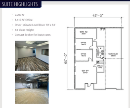 1131 S Airport Cir, Euless, TX à louer Plan d’étage– Image 1 sur 1