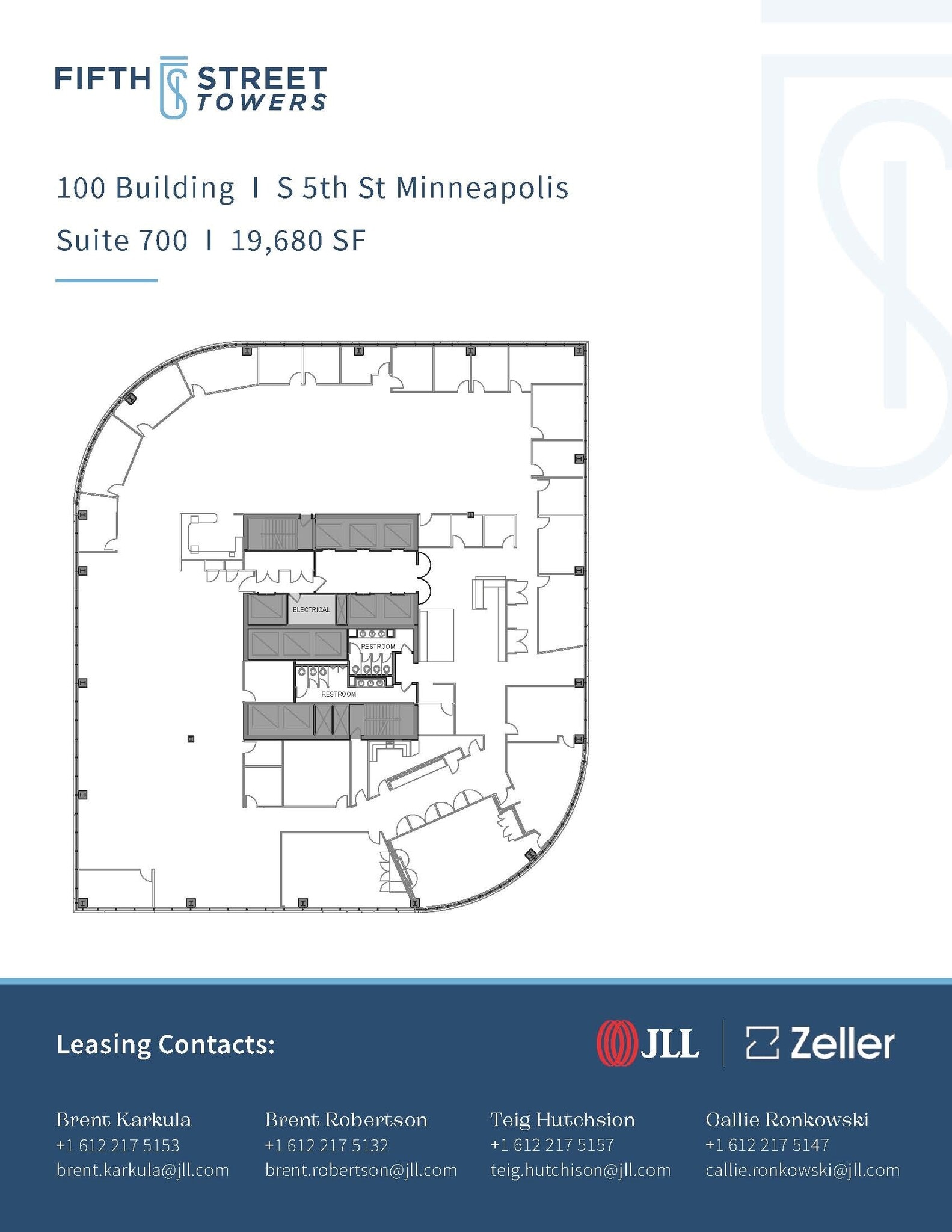 100 S 5th St, Minneapolis, MN à louer Plan d’étage– Image 1 sur 1