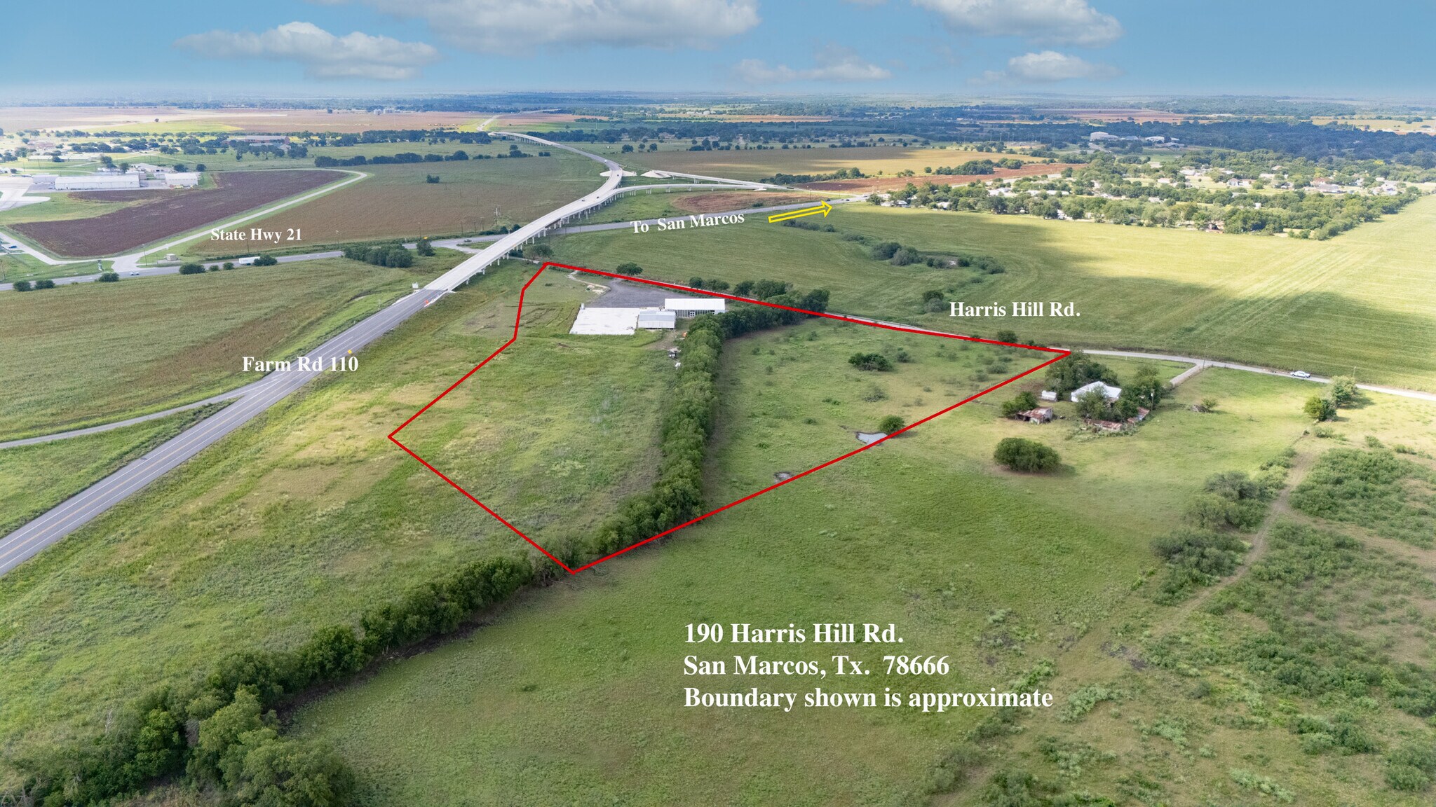190 Harris Hill Rd, San Marcos, TX à vendre Aérien– Image 1 sur 32
