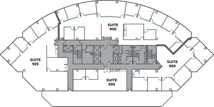 9255 Towne Centre Dr, San Diego, CA à louer Plan d’étage– Image 1 sur 8