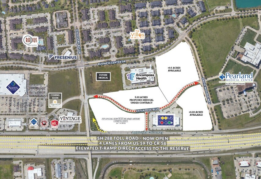 Highway 288, Pearland, TX à vendre - Aérien – Image 3 sur 3