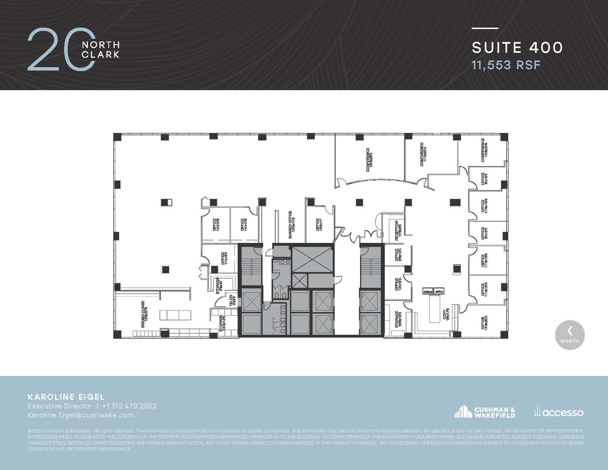 20 N Clark St, Chicago, IL à louer Plan d’étage– Image 1 sur 1