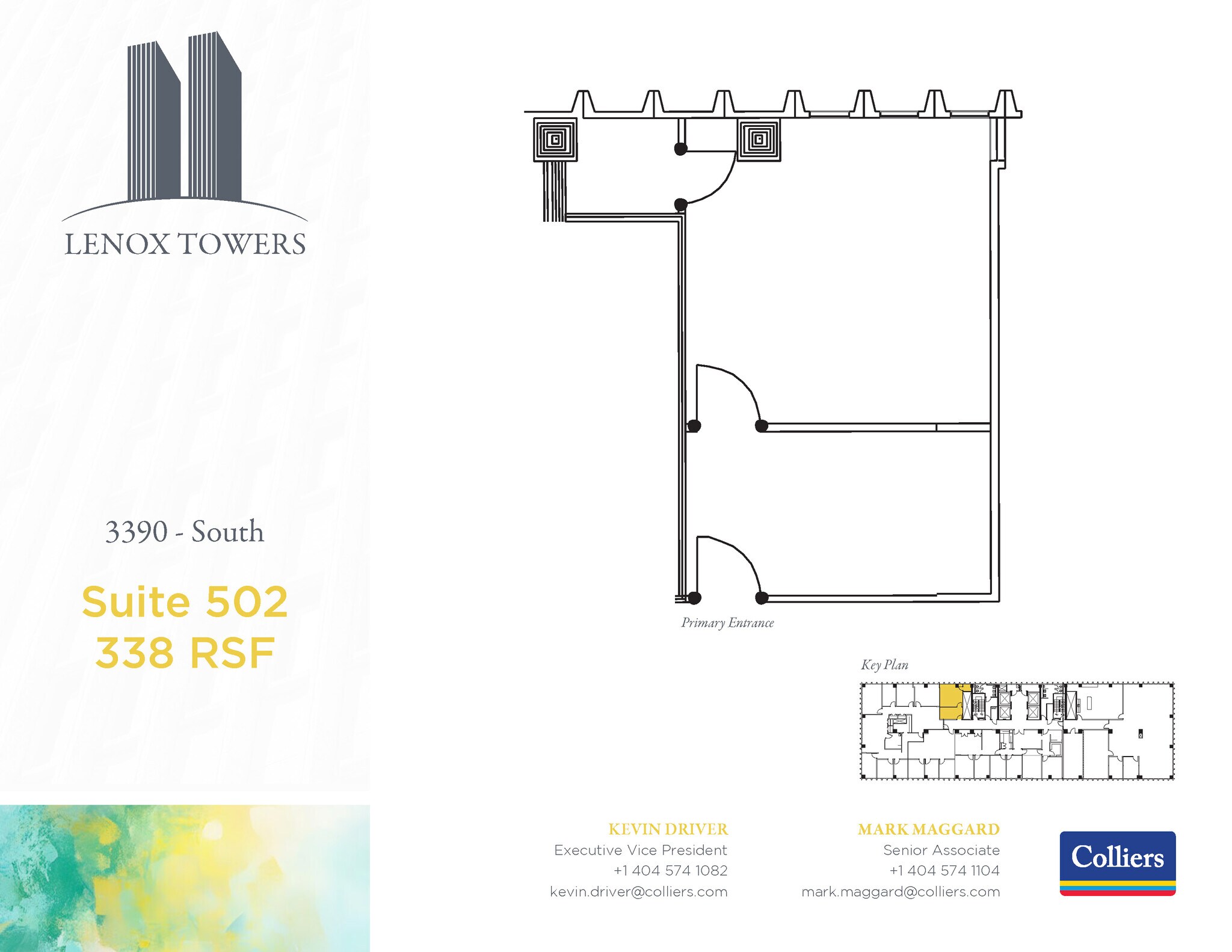 3400 Peachtree Rd NE, Atlanta, GA à louer Plan d’étage– Image 1 sur 1